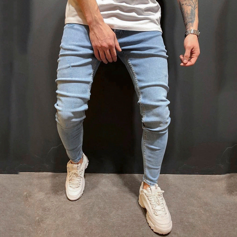 Fashion Trend Men Blue Denim Trousers from Eternal Gleams