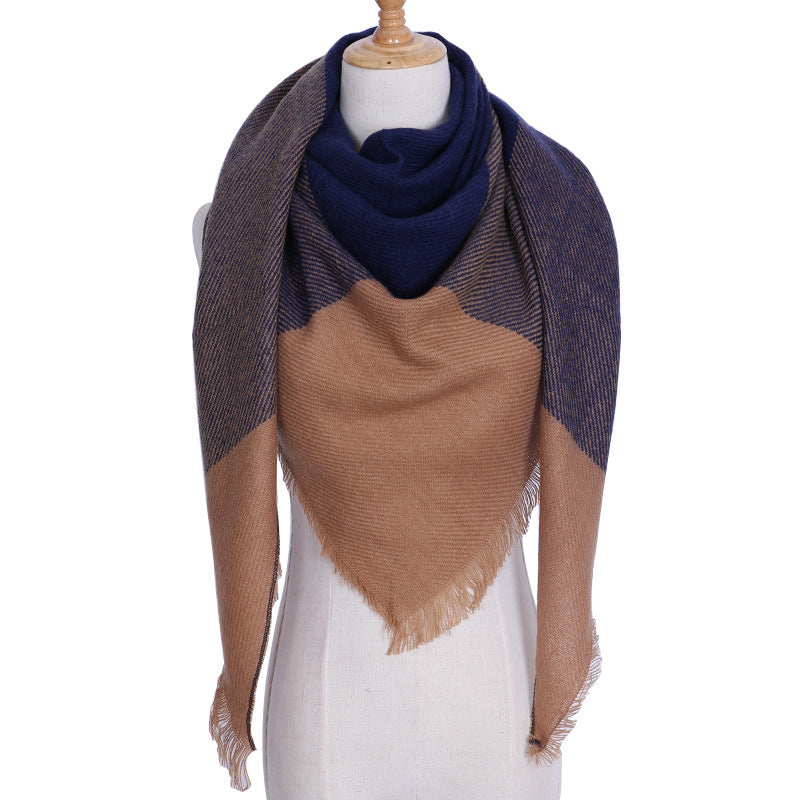 Chic Geometric Elegance: Women's Triangle Scarf from Eternal Gleams