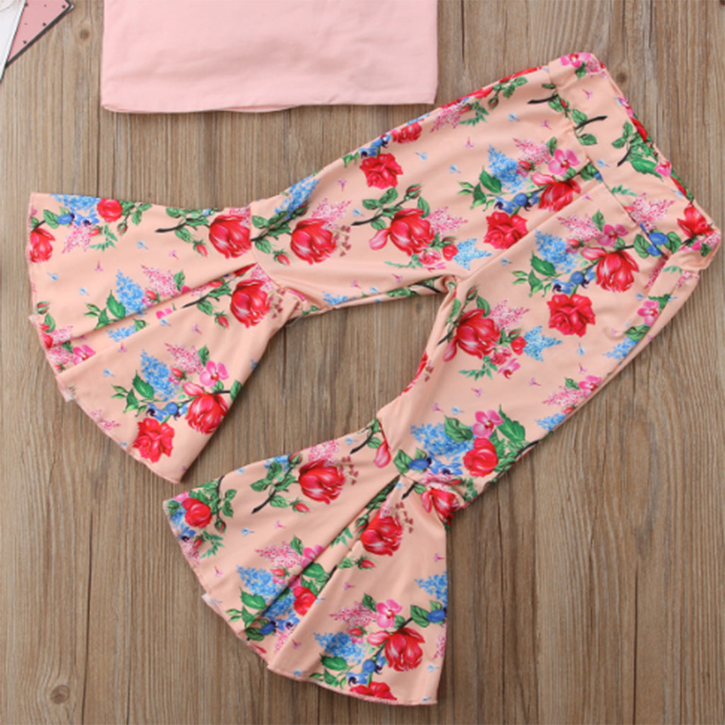 Floral Charm Two-Piece Set for Girls from Eternal Gleams