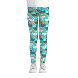 Whimsy Wonderland: Digital Print Girls Leggings from Eternal Gleams