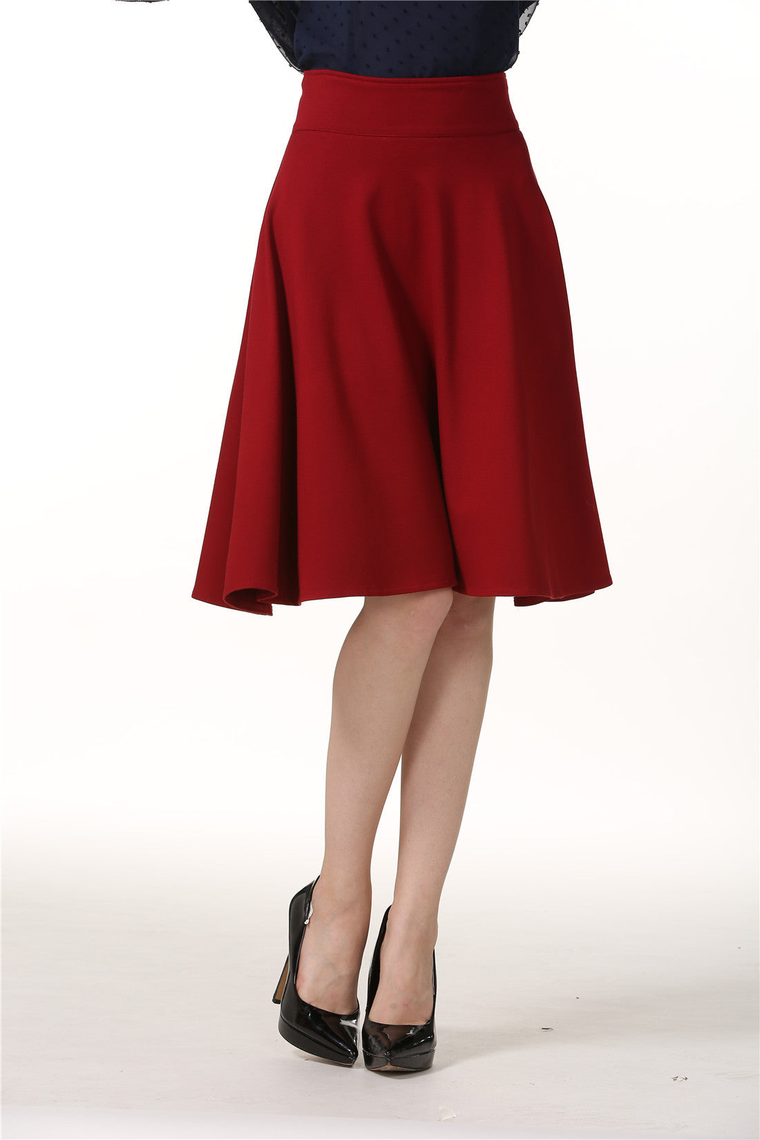 New All-match Umbrella High Waist Mid-length Skirt from Eternal Gleams