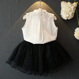 Cute Summer T-Shirt and Skirt Clothing Set for Baby Girls from Eternal Gleams.