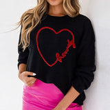 Urban Chic Letter Print Crew Neck Sweater from Eternal Gleams