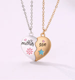 Mother-Daughter Matching Heart Magnetic Pendant Necklace Set from Eternal Gleams