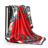 Elegance in Silk: Large Square Simulation Silk Scarf from Eternal Gleams