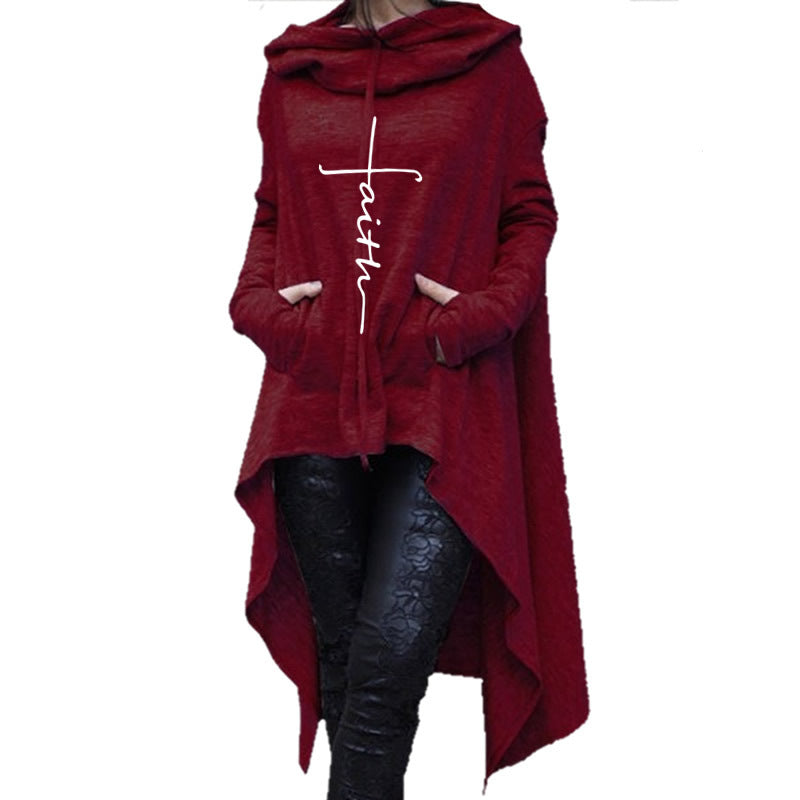 Long embroidered cloak hooded sweater from Eternal Gleams