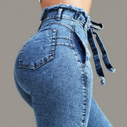 Jeans mit Fransen