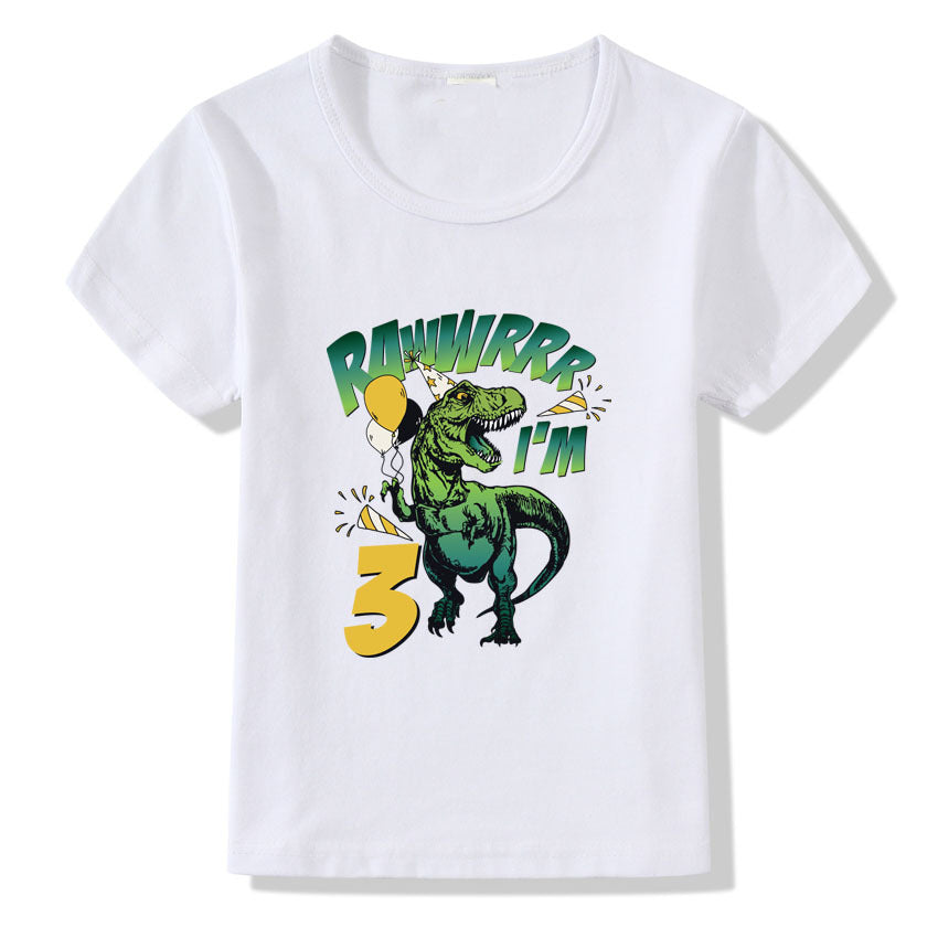 Children's T-shirt Numbers 1-9 Birthday T-shirt from Eternal Gleams