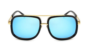 Lunettes de soleil carrées de luxe - Style Brad Pitt, tendance chaude pour hommes et femmes, lunettes de célébrité