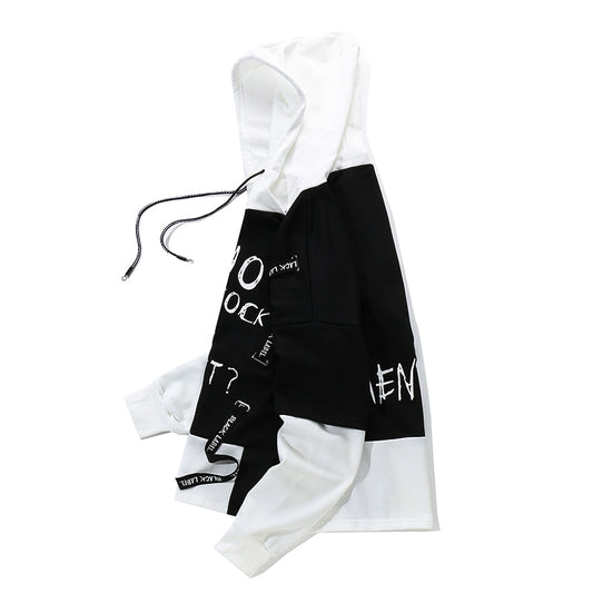 Men Graffiti Oversize Hoodies Hip-hop Round Neck - Cotton from Eternal Gleams