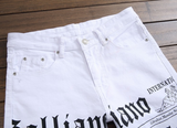 Newspaper jeans from Eternal Gleams