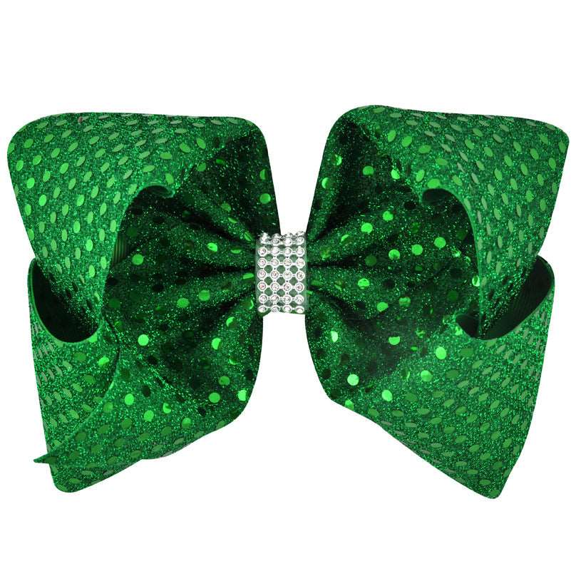 Large sparkly bow clip with drill (12 pieces Set)