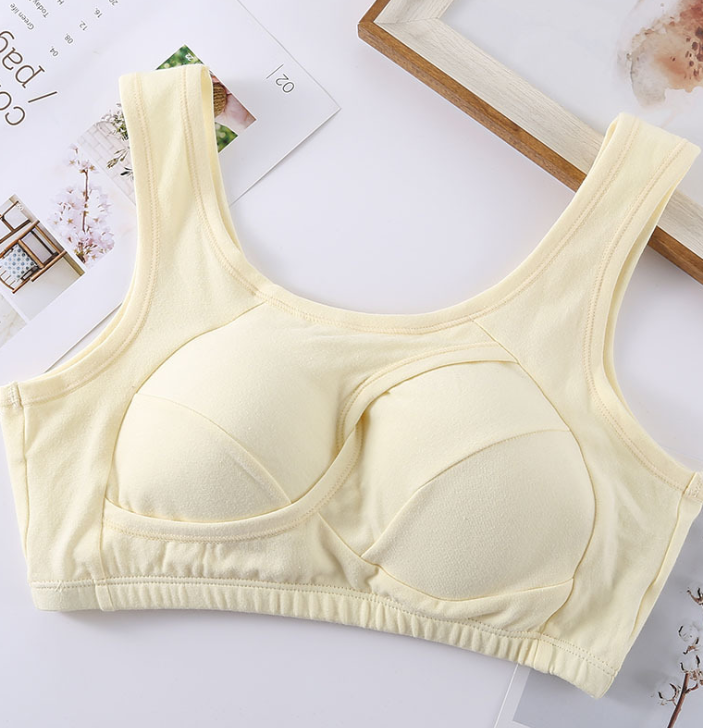 Cotton Anti-expansion Anti-Sag Gathering Adjustment Sports Bra from Eternal Gleams