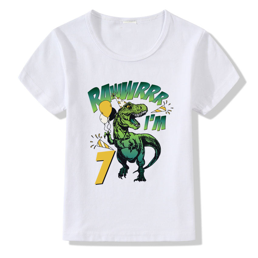 Children's T-shirt Numbers 1-9 Birthday T-shirt from Eternal Gleams