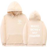 Letter printed Hoodie men's and women's fleece hoodies from Eternal Gleams