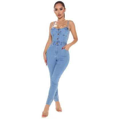 Denim Diva Jumpsuit: Dare to Stand Out!