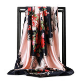 Elegance in Silk: Large Square Simulation Silk Scarf from Eternal Gleams