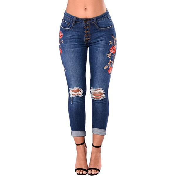 Ripped Jeans For Women Women Jeans Pencil Pants Denim Jeans from Eternal Gleams