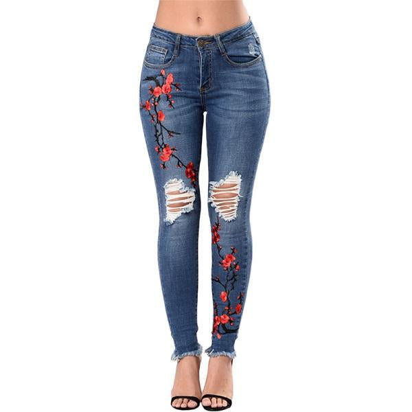 Ripped Jeans For Women Women Jeans Pencil Pants Denim Jeans from Eternal Gleams