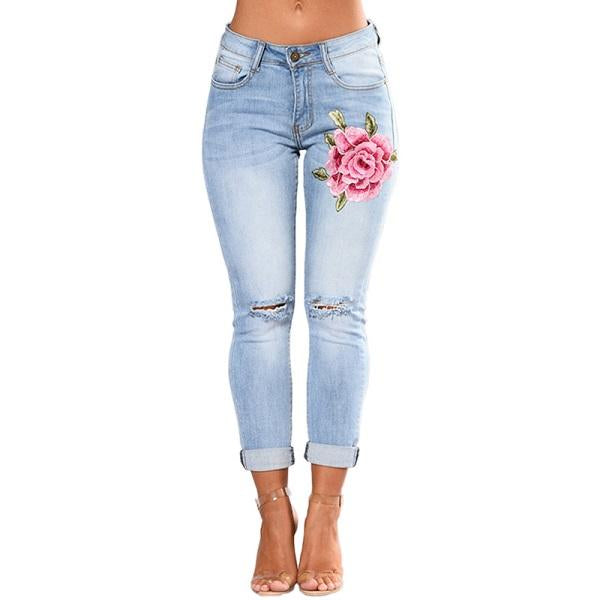 Ripped Jeans For Women Women Jeans Pencil Pants Denim Jeans from Eternal Gleams