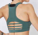 Back pocket sports bra