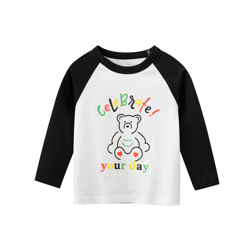 Spring Girls' T-Shirt Long Sleeve T-Shirt Baby Clothes from Eternal Gleams