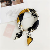 Satin Glamour: Chic Head and Neck Scarf Headband from Eternal Gleams