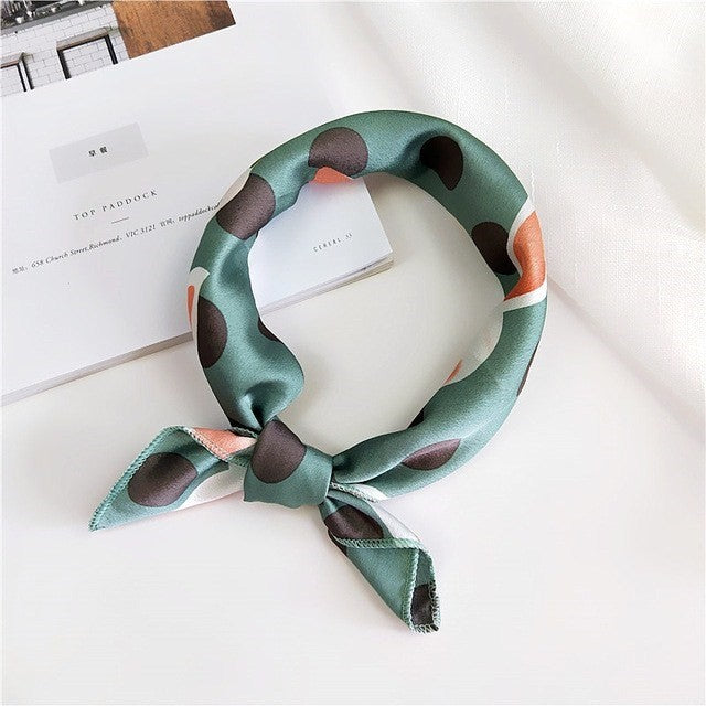 Satin Glamour: Chic Head and Neck Scarf Headband from Eternal Gleams