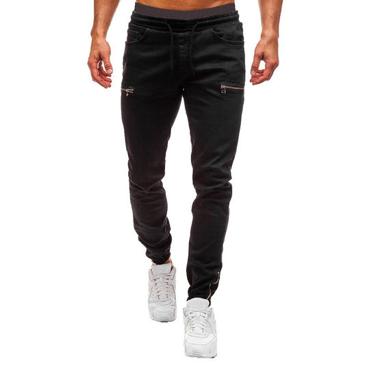 White Pants Jeans Trousers For Men Retro Party Work Mens from Eternal Gleams