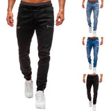 White Pants Jeans Trousers For Men Retro Party Work Mens from Eternal Gleams