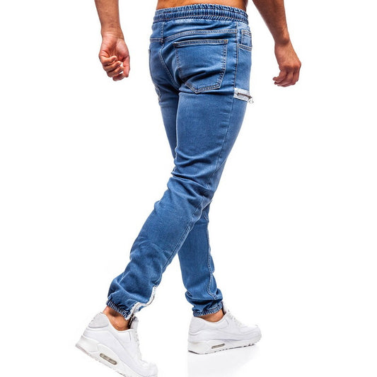 Weiße Hosen Jeans Hosen für Männer Retro Party Arbeit Herren