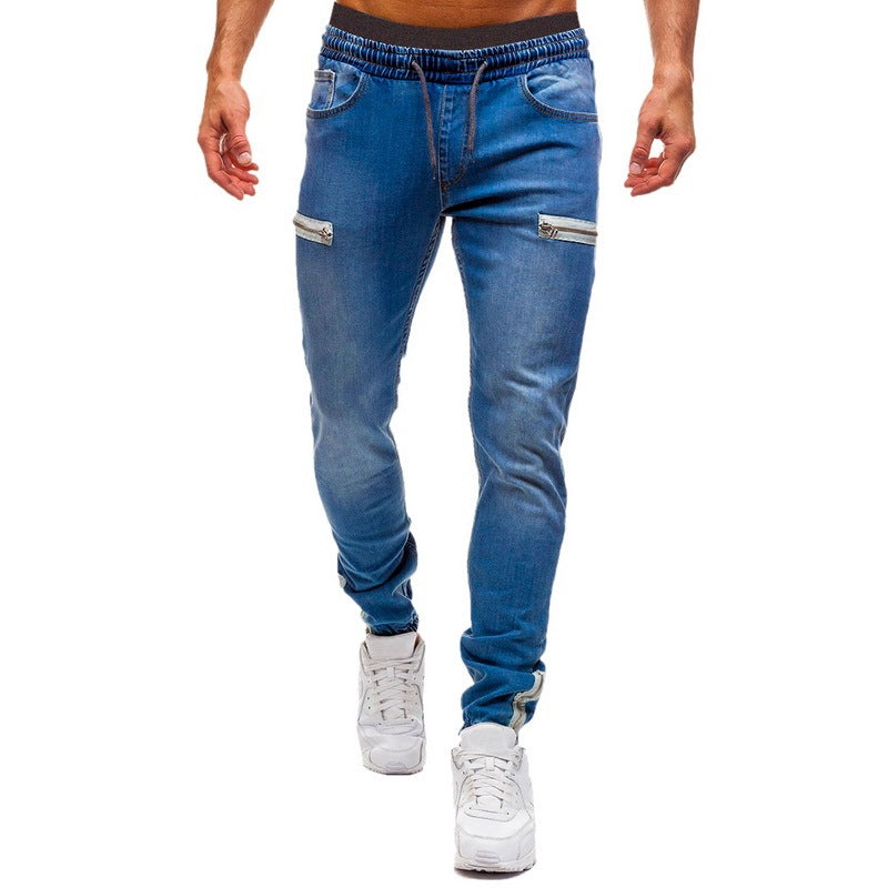 White Pants Jeans Trousers For Men Retro Party Work Mens from Eternal Gleams