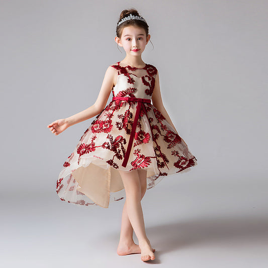 Elegant Princess Flower Girl Wedding Dress for Girls from Eternal Gleams.