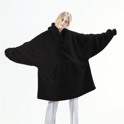 Gemütliches Komfort-Hoodie-Sweatshirt – doppelseitiges Fleece