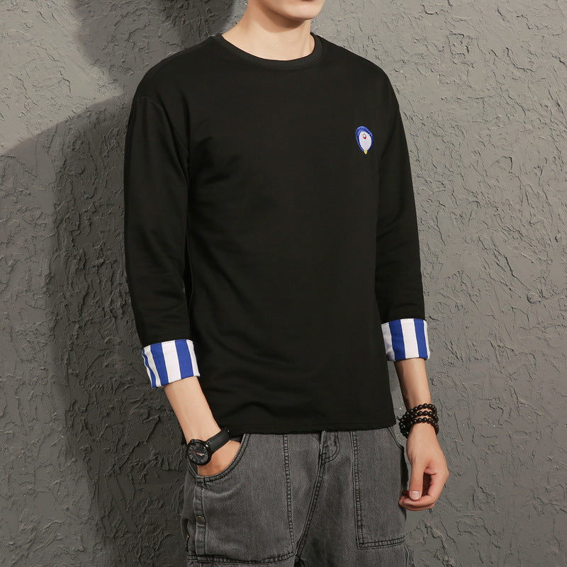 Quarter Sleeve Men's Loose T-Shirt Top Fashion from Eternal Gleams