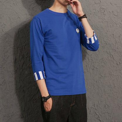 Quarter Sleeve Men's Loose T-Shirt Top Fashion from Eternal Gleams