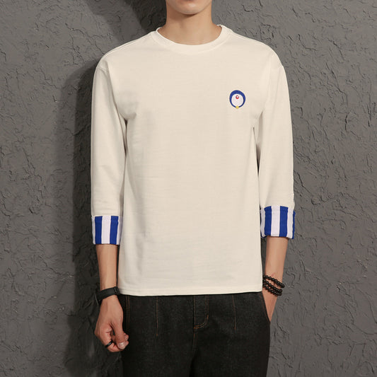 Quarter Sleeve Men's Loose T-Shirt Top Fashion from Eternal Gleams