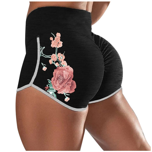 Women Female Push Up Gym Legging Running Floral Workout Shorts Scrunch Booty Gym Comfortable Pants from Eternal Gleams