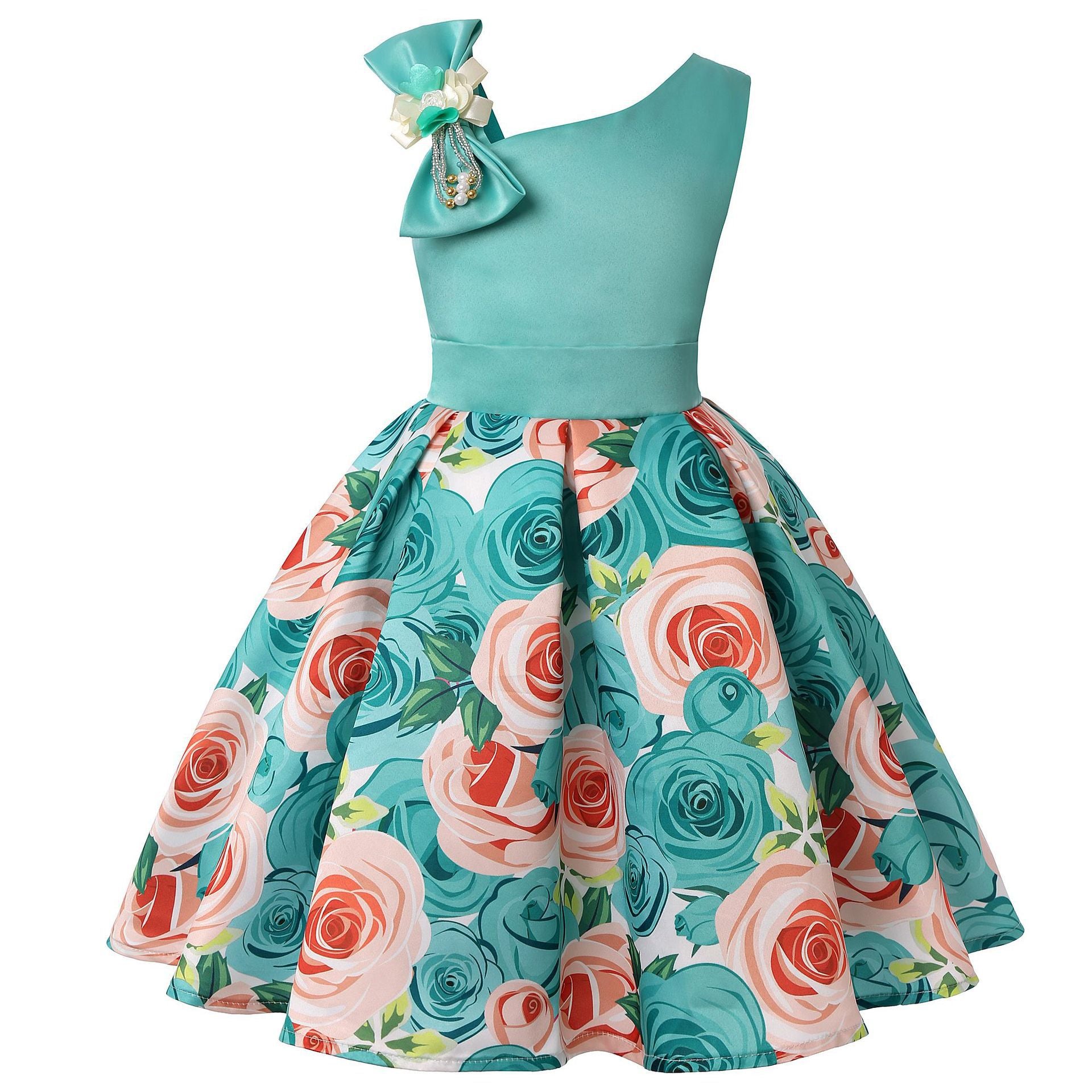 Girls' Dresses Girls' Princess Dresses Digital Print Children's Dresses from Eternal Gleams