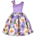 Girls' Dresses Girls' Princess Dresses Digital Print Children's Dresses from Eternal Gleams