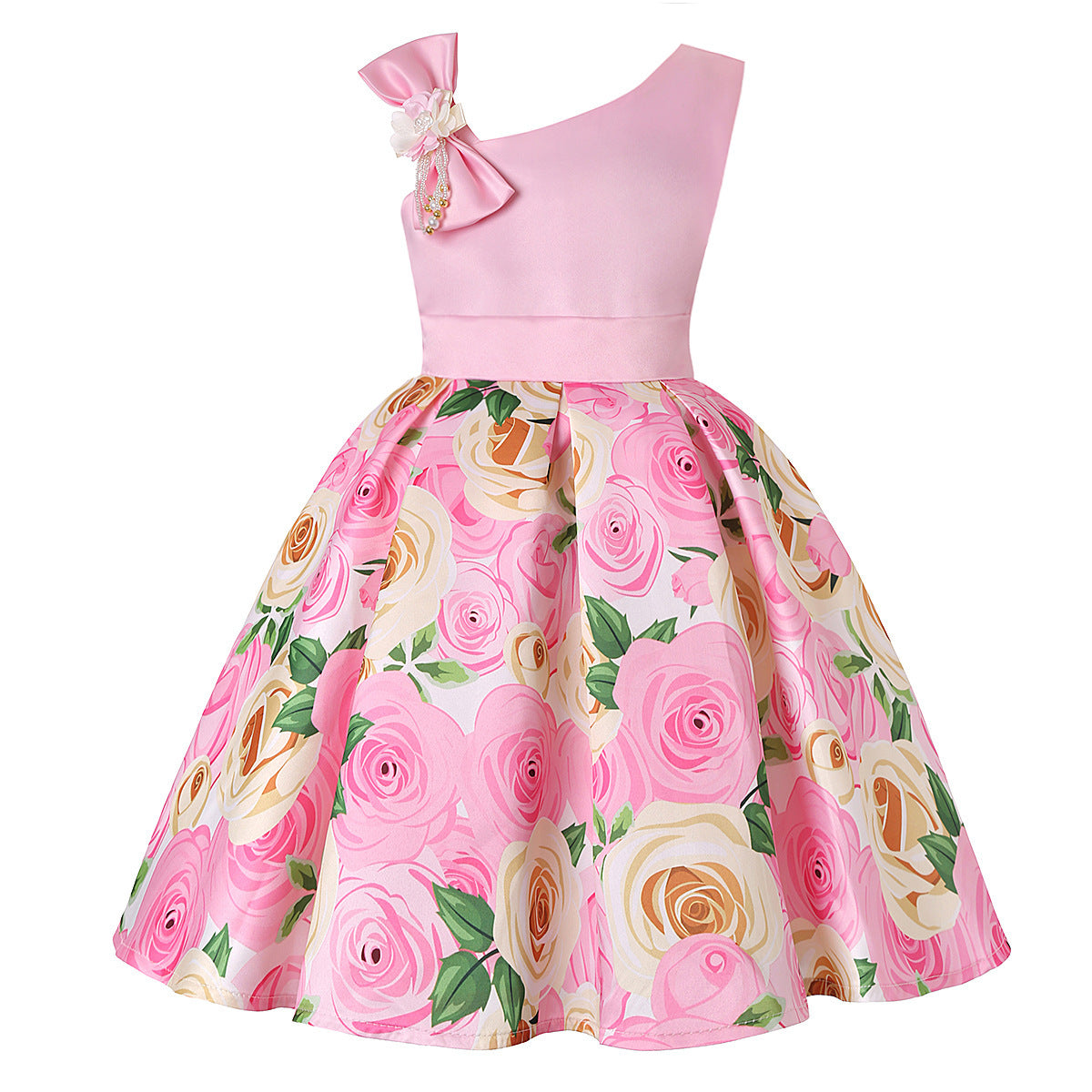 Girls' Dresses Girls' Princess Dresses Digital Print Children's Dresses from Eternal Gleams