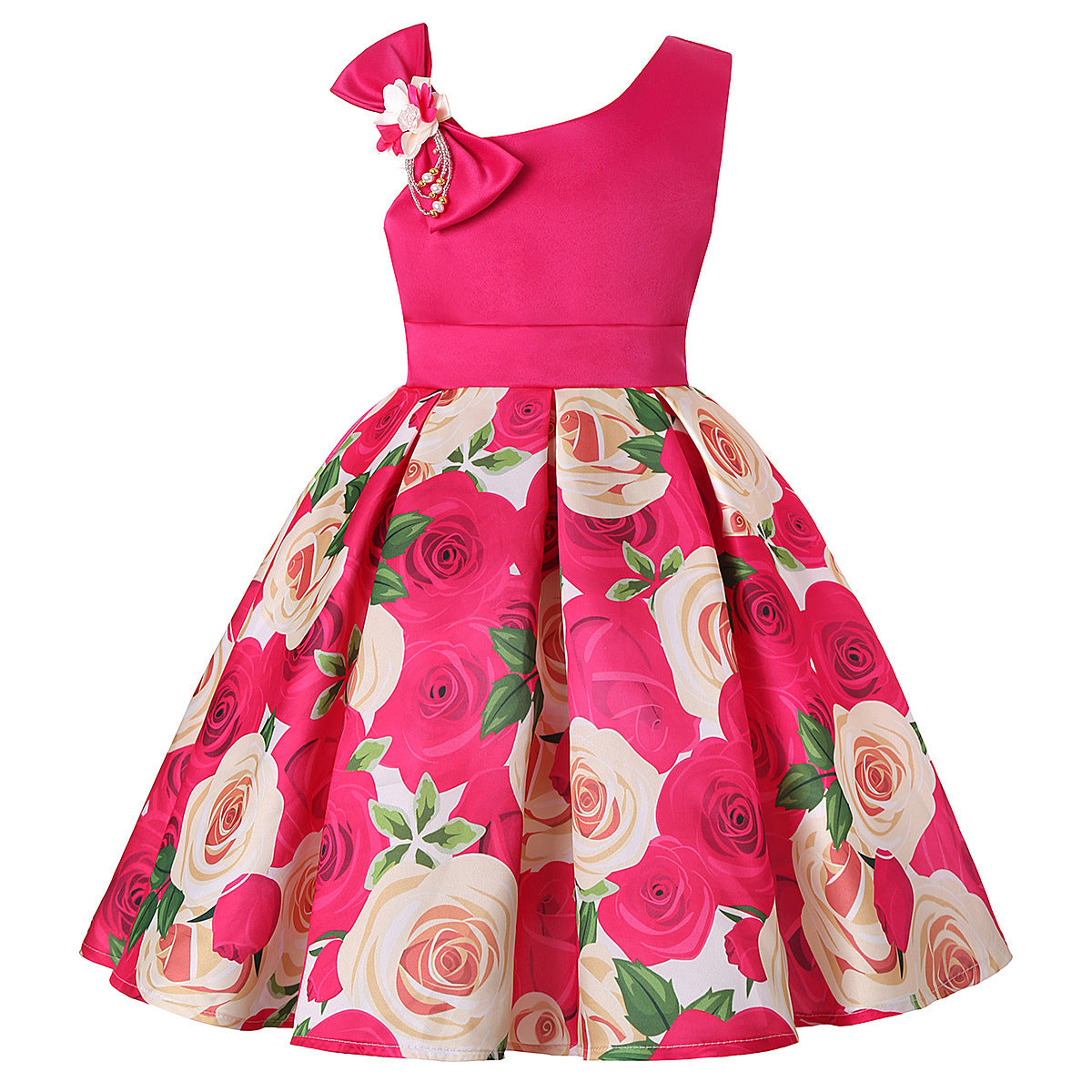 Girls' Dresses Girls' Princess Dresses Digital Print Children's Dresses from Eternal Gleams