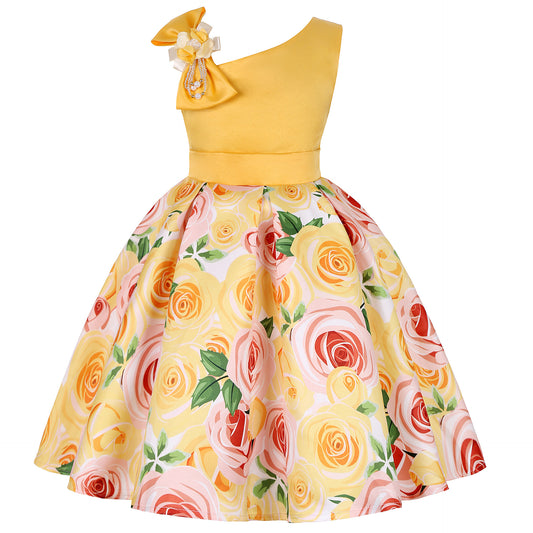 Girls' Dresses Girls' Princess Dresses Digital Print Children's Dresses from Eternal Gleams