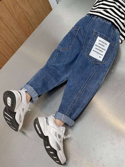 Boys' Jeans Spring And Autumn Trousers Spring New Children's Clothing, Big Children's Pants, Boys Korean Style