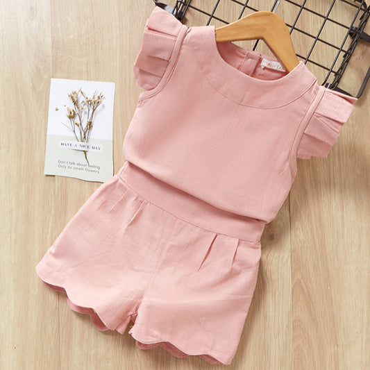 Cute T-Shirt and Shorts Suit for Baby Girls from Eternal Gleams.