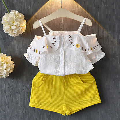 Cute T-Shirt and Shorts Suit for Baby Girls from Eternal Gleams.