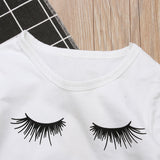 Pudcoco Eyelash Tops & Leggings Set for Girls from Eternal Gleams