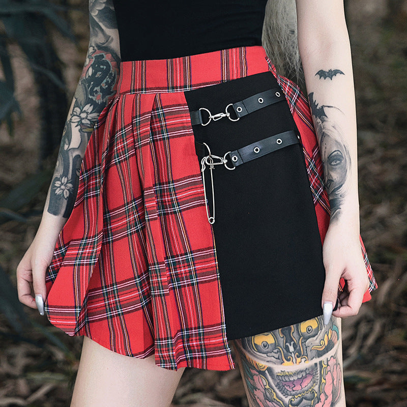 Gothic Pleated Short Skirt Skirt Women from Eternal Gleams