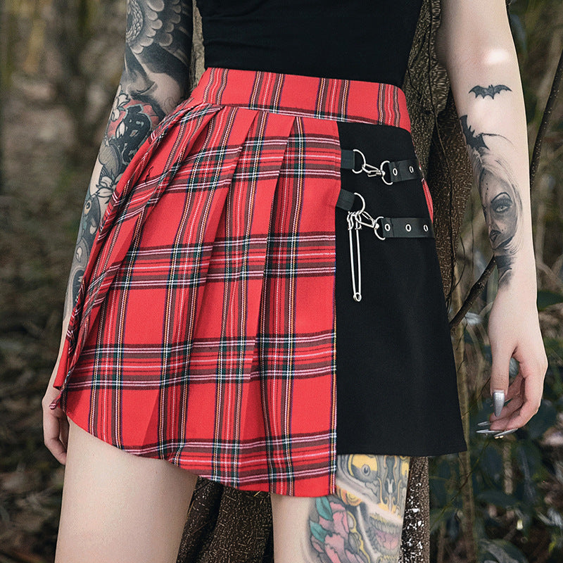 Gothic Pleated Short Skirt Skirt Women from Eternal Gleams