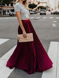 Women Fashion Casual Skirt Girls High Waist Long Skirts from Eternal Gleams